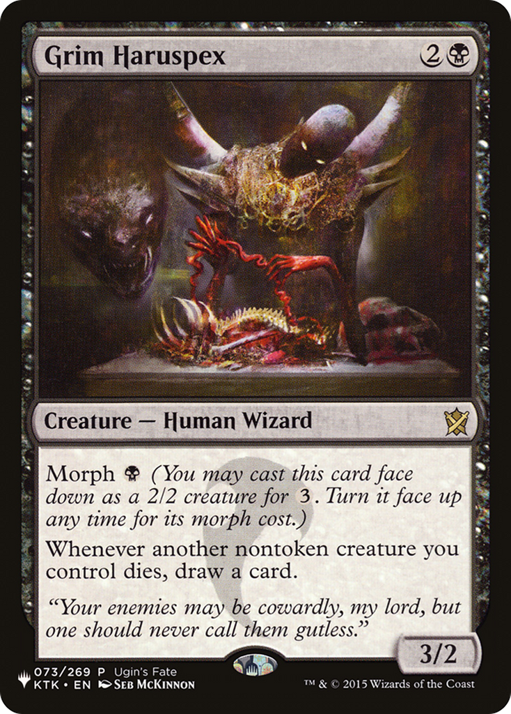 Magic: The Gathering - Grim Haruspex - The List