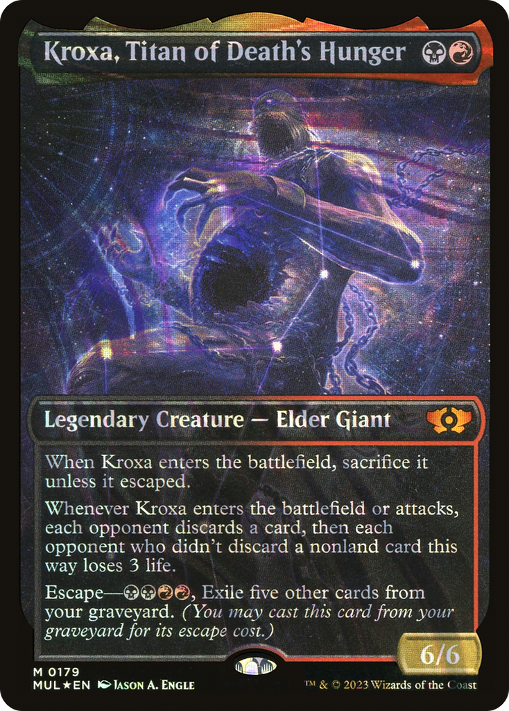 Magic: The Gathering - Kroxa, Titan of Death's Hunger Foil - Multiverse Legends