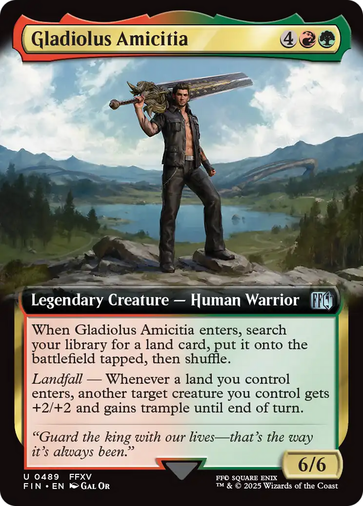 Magic: The Gathering - Gladiolus Amicitia Foil - Final Fantasy