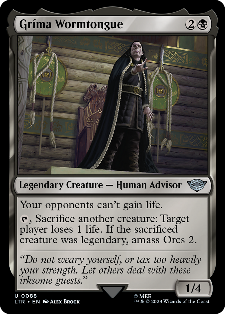 Magic: The Gathering - Gríma Wormtongue - The Lord of the Rings: Tales of Middle-earth