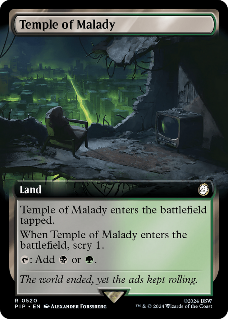 Magic: The Gathering - Temple of Malady Foil - Fallout
