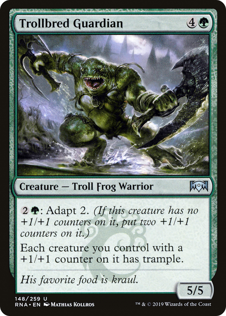 Magic: The Gathering - Trollbred Guardian Foil - Ravnica Allegiance