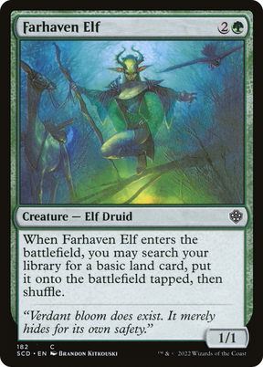 Magic: The Gathering - Farhaven Elf - Starter Commander Decks