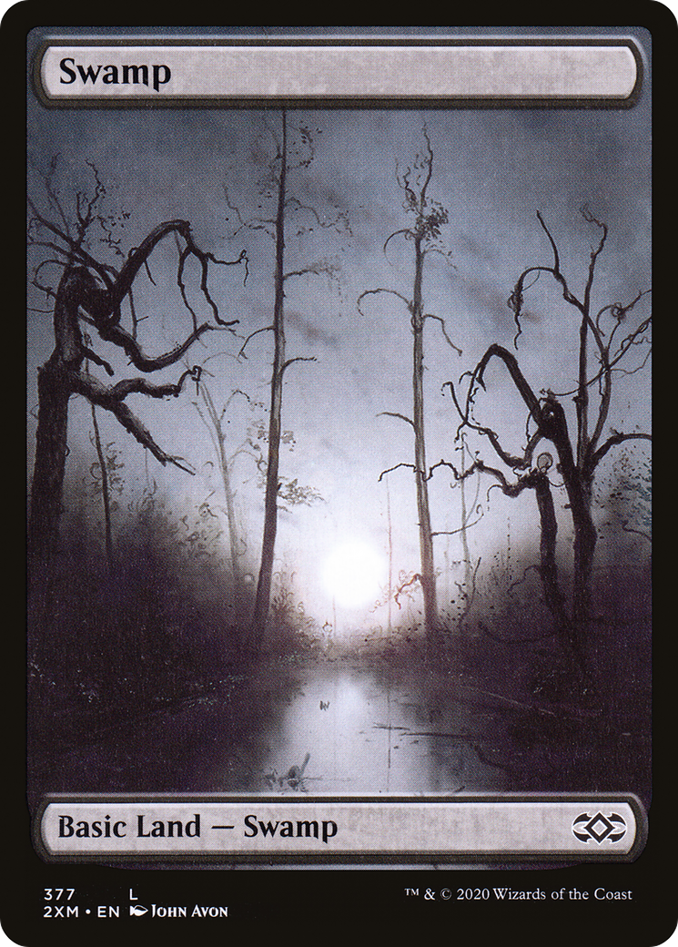Magic: The Gathering - Swamp #377 Foil - Double Masters