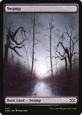 Magic: The Gathering - Swamp #377 Foil - Double Masters