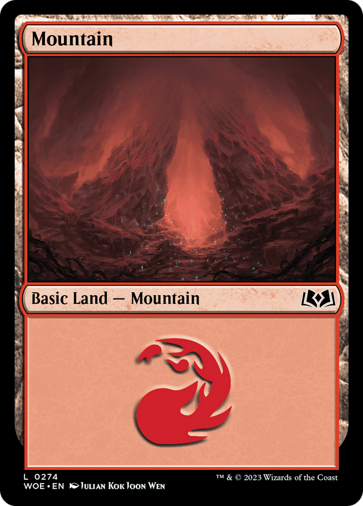 Magic: The Gathering - Mountain #274 Foil - Wilds of Eldraine