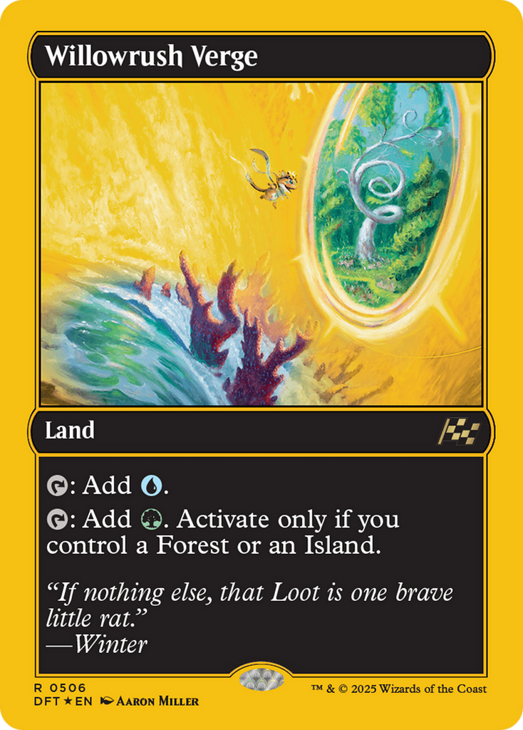 Magic: The Gathering - Willowrush Verge Foil - Aetherdrift