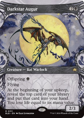 Magic: The Gathering - Darkstar Augur Foil - Bloomburrow