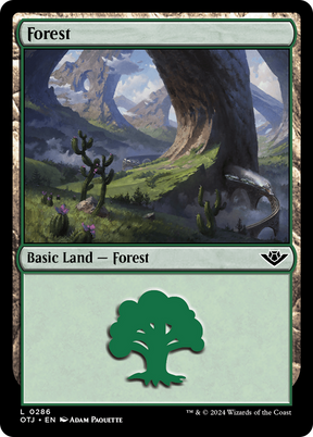 Magic: The Gathering - Forest #286 Foil - Outlaws of Thunder Junction