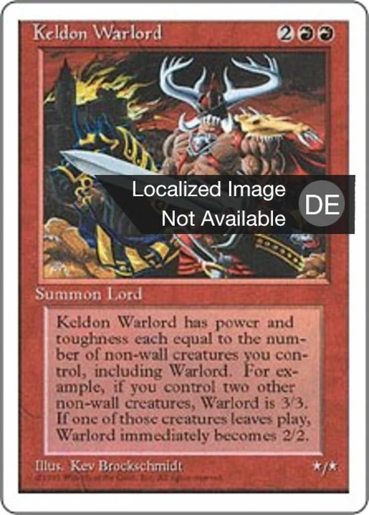 Magic: The Gathering - Keldonischer Kriegsfürst - Fourth Edition
