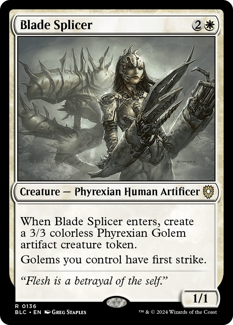 Magic: The Gathering - Blade Splicer - Bloomburrow Commander