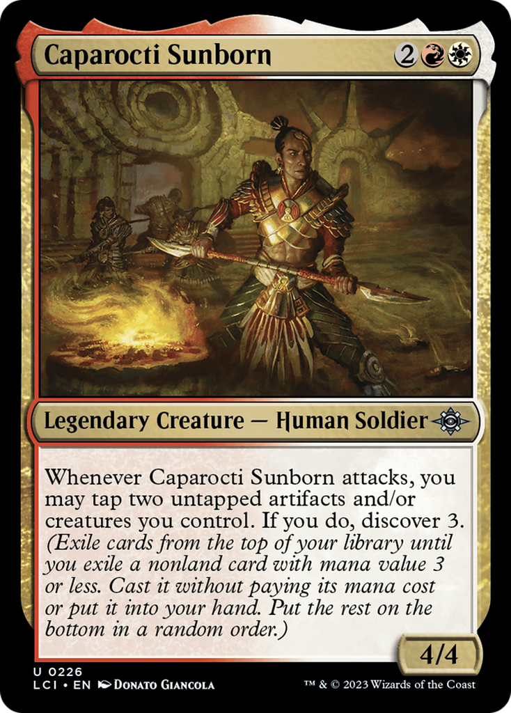 Magic: The Gathering - Caparocti Sunborn Foil - The Lost Caverns of Ixalan