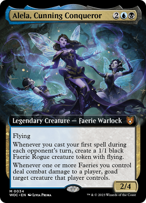 Magic: The Gathering - Alela, Cunning Conqueror Foil - Wilds of Eldraine Commander