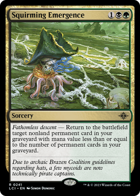 Magic: The Gathering - Squirming Emergence Foil - The Lost Caverns of Ixalan