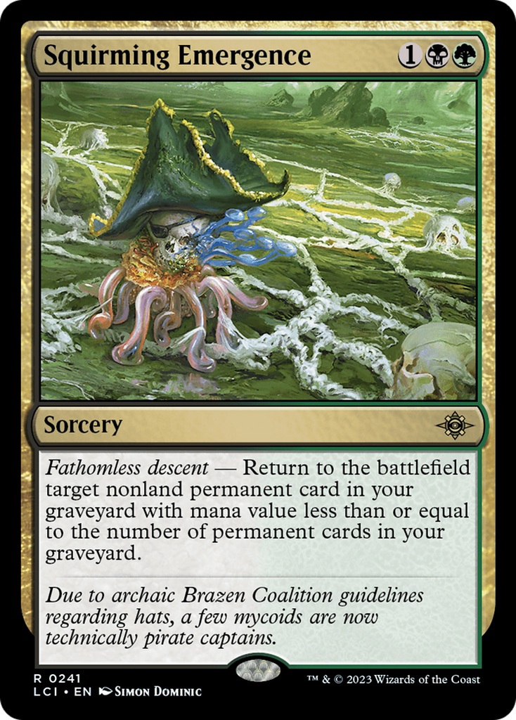 Magic: The Gathering - Squirming Emergence Foil - The Lost Caverns of Ixalan