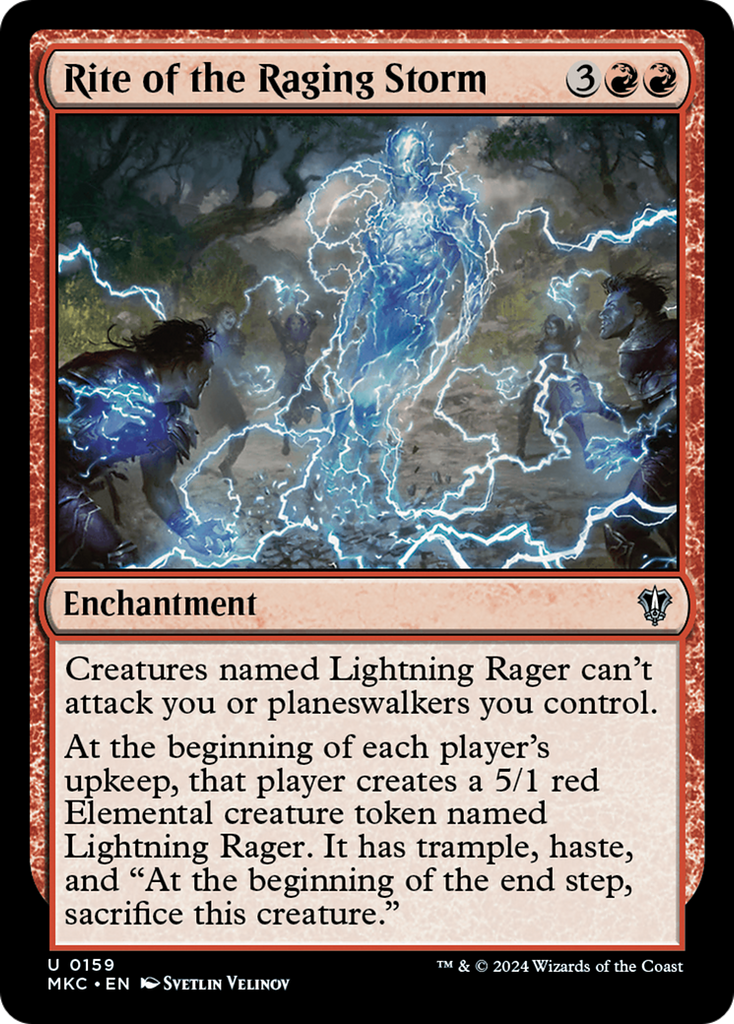 Magic: The Gathering - Rite of the Raging Storm - Murders at Karlov Manor Commander