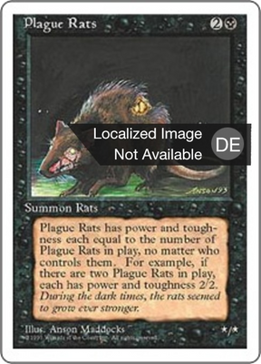 Magic: The Gathering - Pestratten - Fourth Edition