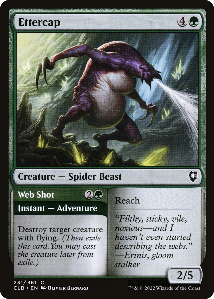 Magic: The Gathering - Ettercap // Web Shot - Commander Legends: Battle for Baldur's Gate