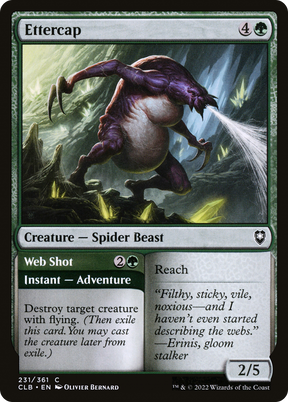 Magic: The Gathering - Ettercap // Web Shot - Commander Legends: Battle for Baldur's Gate