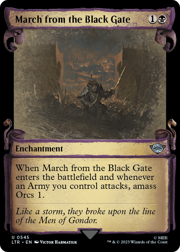 Magic: The Gathering - March from the Black Gate Foil - The Lord of the Rings: Tales of Middle-earth
