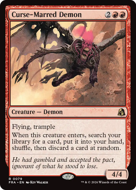 Magic: The Gathering - Curse-Marred Demon Foil - Reality Fracture