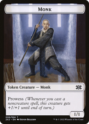 Magic: The Gathering - Monk Token - Double Masters 2022 Tokens