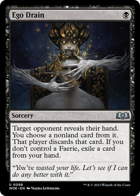 Magic: The Gathering - Ego Drain Foil - Wilds of Eldraine