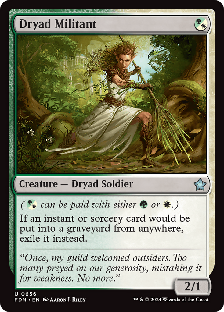 Magic: The Gathering - Dryad Militant - Foundations