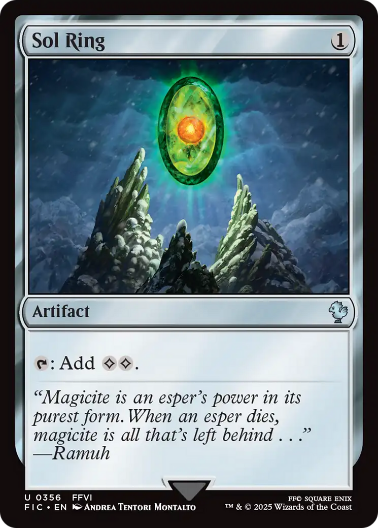 Magic: The Gathering - Sol Ring - Final Fantasy Commander