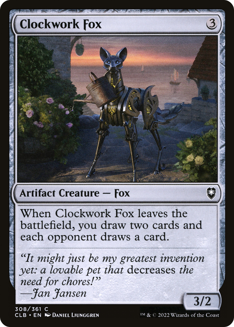 Magic: The Gathering - Clockwork Fox - Commander Legends: Battle for Baldur's Gate