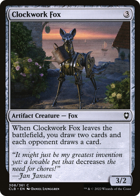 Magic: The Gathering - Clockwork Fox - Commander Legends: Battle for Baldur's Gate