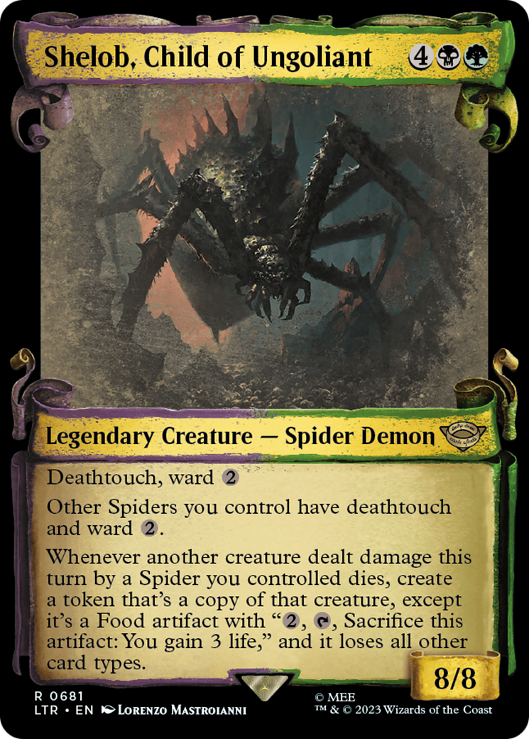 Magic: The Gathering - Shelob, Child of Ungoliant Foil - The Lord of the Rings: Tales of Middle-earth