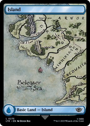 Magic: The Gathering - Island #275 Foil - The Lord of the Rings: Tales of Middle-earth
