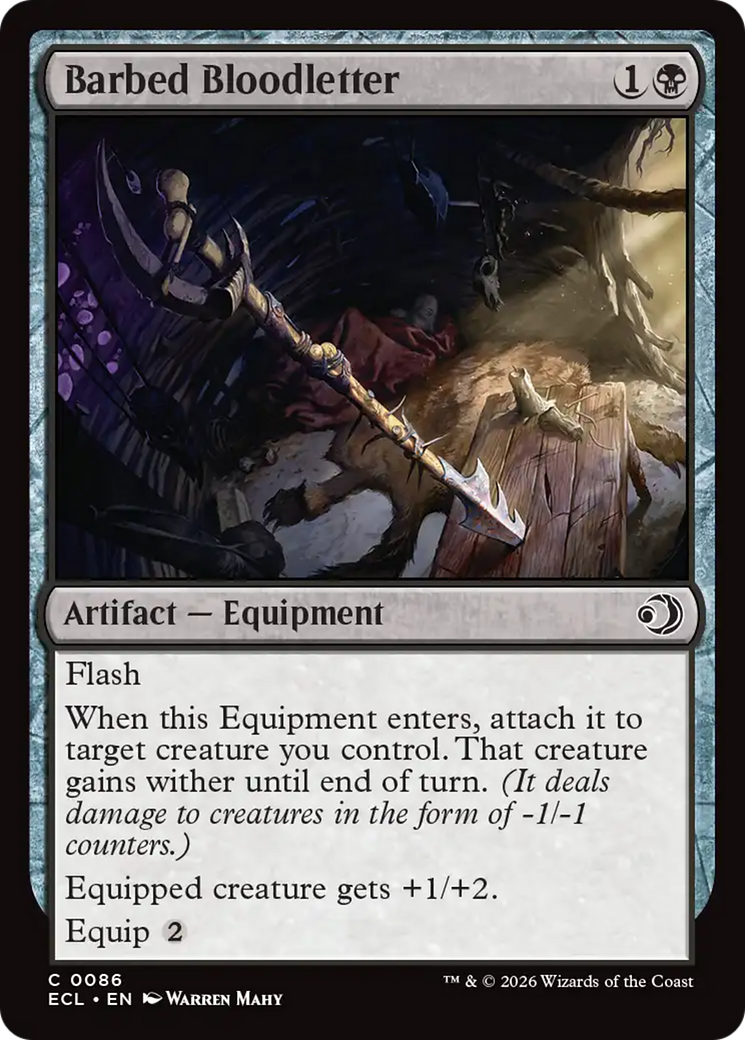 Magic: The Gathering - Barbed Bloodletter Foil - Lorwyn Eclipsed