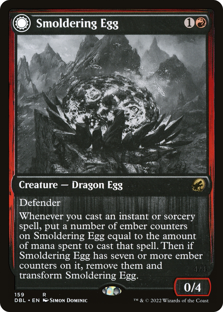 Magic: The Gathering - Smoldering Egg // Ashmouth Dragon - Innistrad: Double Feature
