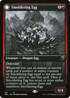 Magic: The Gathering - Smoldering Egg // Ashmouth Dragon - Innistrad: Double Feature