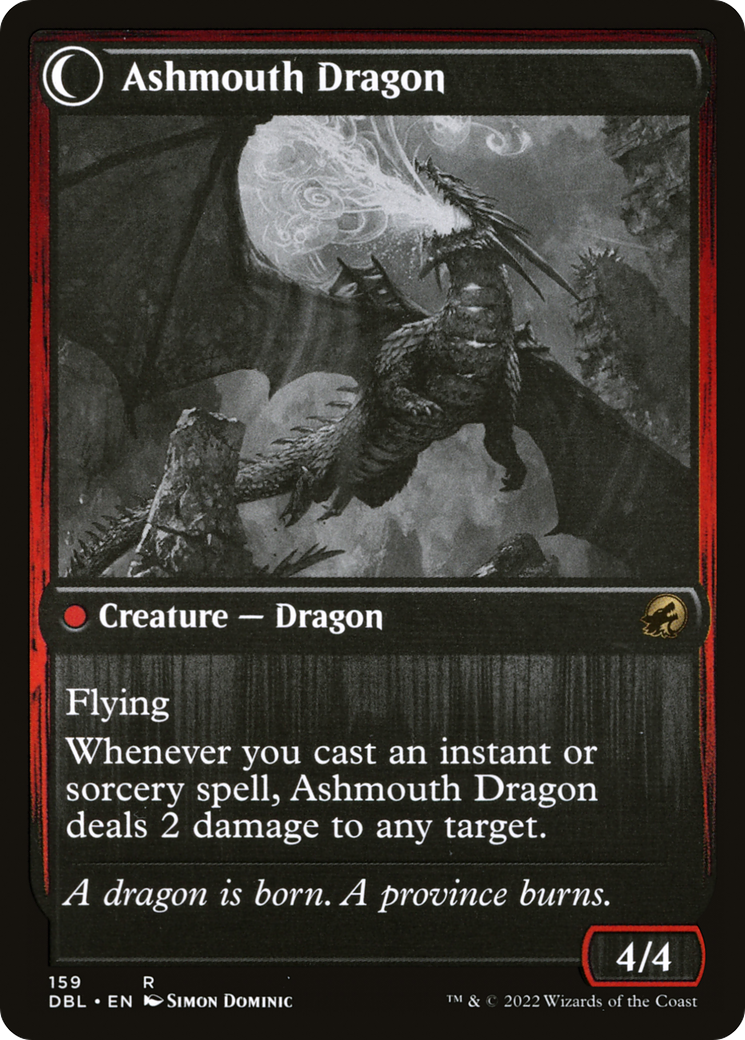 Magic: The Gathering - Smoldering Egg // Ashmouth Dragon - Innistrad: Double Feature
