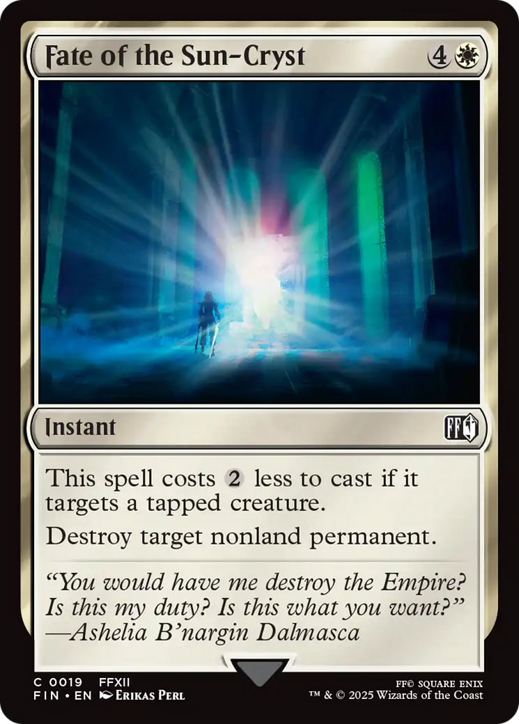 Magic: The Gathering - Fate of the Sun-Cryst Foil - Final Fantasy