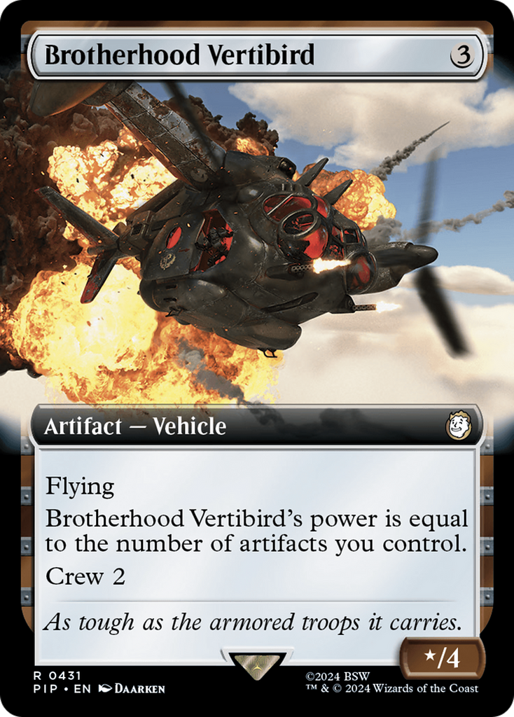 Magic: The Gathering - Brotherhood Vertibird Foil - Fallout