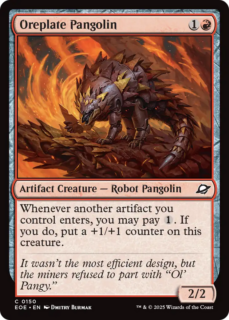 Magic: The Gathering - Oreplate Pangolin - Edge of Eternities