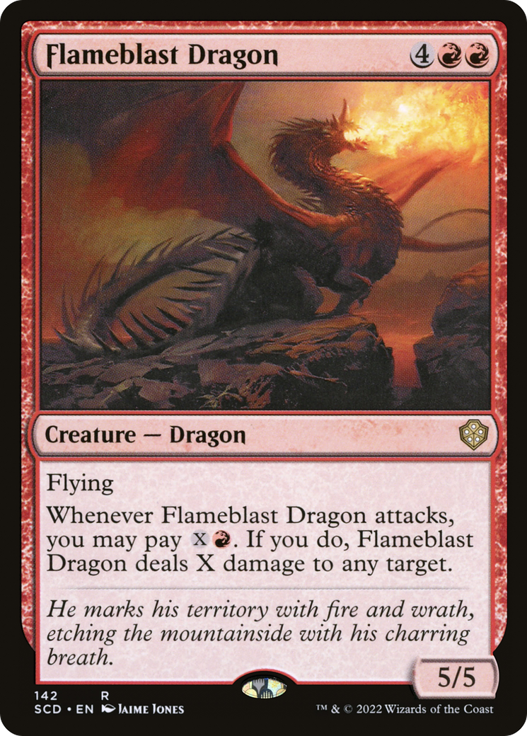 Magic: The Gathering - Flameblast Dragon - Starter Commander Decks