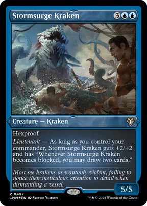 Magic: The Gathering - Stormsurge Kraken Foil - Commander Masters