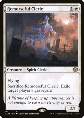 Magic: The Gathering - Remorseful Cleric - Starter Commander Decks