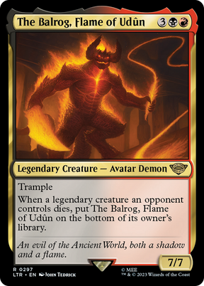 Magic: The Gathering - The Balrog, Flame of Udûn - The Lord of the Rings: Tales of Middle-earth