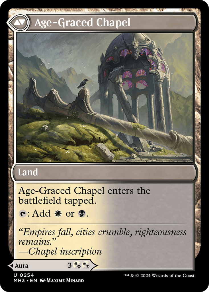 Magic: The Gathering - Glasswing Grace // Age-Graced Chapel - Modern Horizons 3