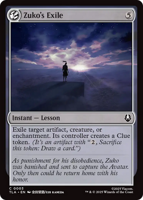Magic: The Gathering - Zuko's Exile - Avatar: The Last Airbender