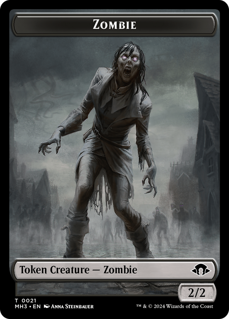 Magic: The Gathering - Zombie Token - Modern Horizons 3 Tokens