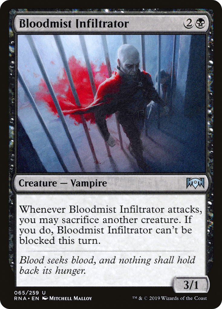 Magic: The Gathering - Bloodmist Infiltrator Foil - Ravnica Allegiance