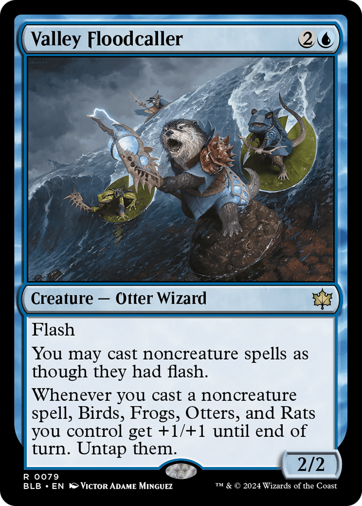 Magic: The Gathering - Valley Floodcaller Foil - Bloomburrow