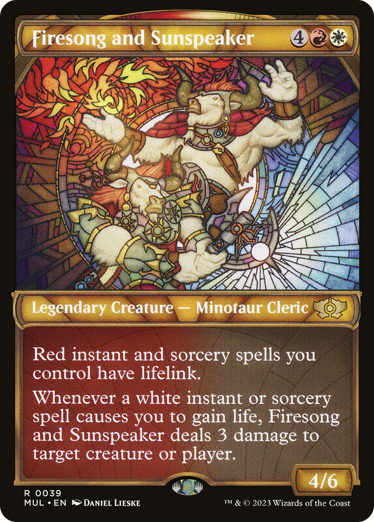 Magic: The Gathering - Firesong and Sunspeaker Foil - Multiverse Legends